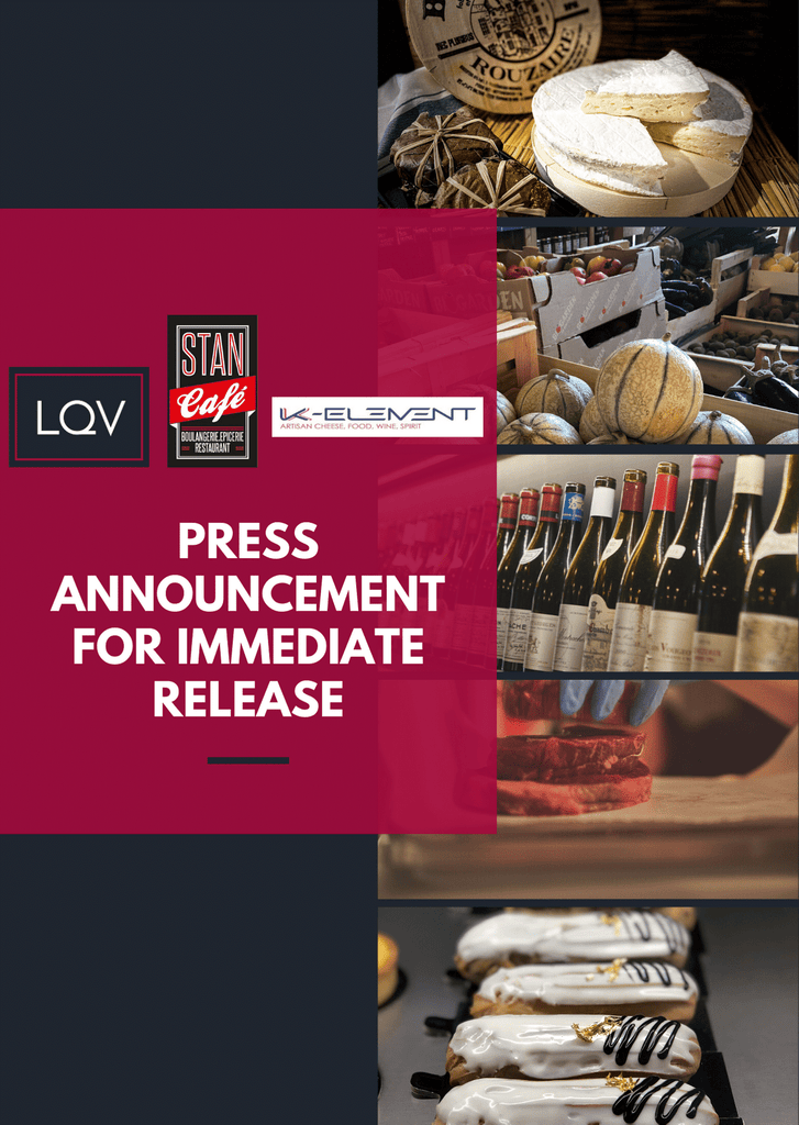 LQV announces its acquisition of Stan Café and K-Element