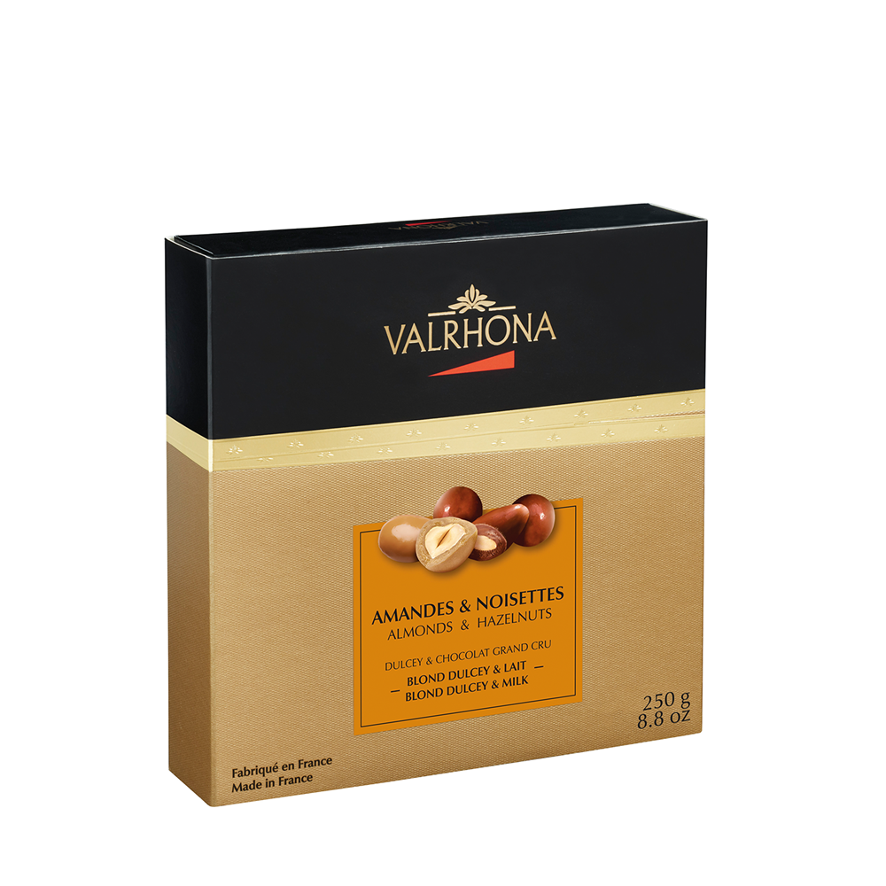 Chocolate Gift Box Ducley and Milk Almond Hazelnut by Valrhona 250g